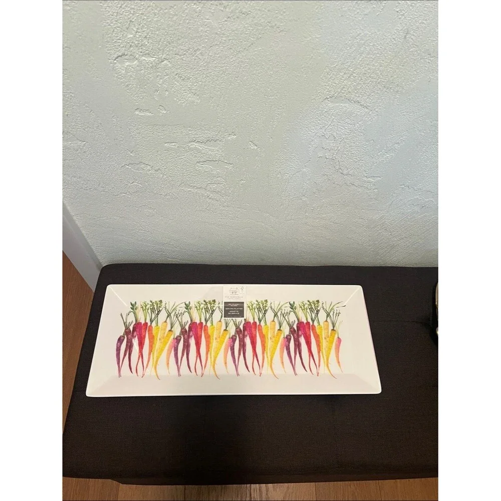 #2139**By Rachel Ashwell: The Farmhouse Colorful Carrot Serving Platter